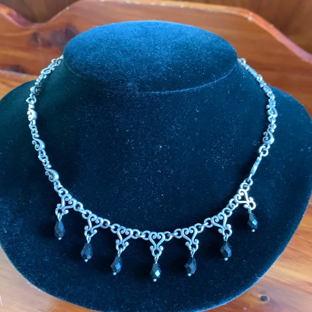 Brighton silver and black necklace